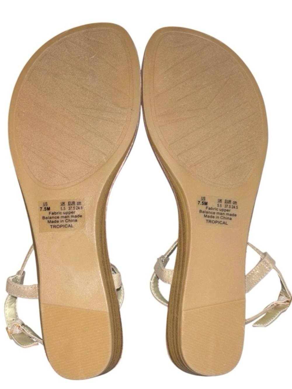 Carlos By Carlos Santana Pineapple Rhinestone Thong Slingback Sandals Gold NWOT - Picture 3 of 11